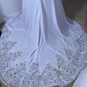 Women’s White Wedding Dress Size 10 NWOT thumbnail 5