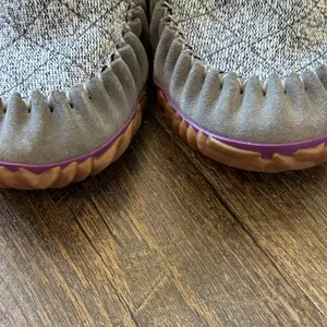 Sorel Out N About Moc Grey Quilted Suede Faux Fur Slippers NL2357-052 Womens 7.5 thumbnail 2