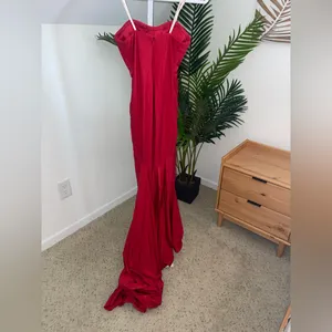 Revolve FAVIANA Red‎ Strapless Evening Knot Front Mermaid Sweetheart Gown 0 thumbnail 6
