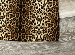 SHEIN Sz XS Adorable Leopard Print Mini Skirt Super Soft Pull On thumbnail 3