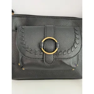 B.O.C. Born‎ Concepts Black Crossbody Bag Front Flap Pocket Adjustable Strap thumbnail 2