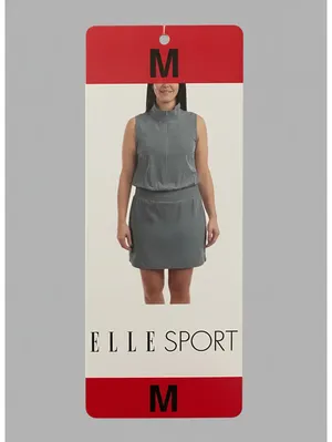 Elle Sport Sleeveless Casual Dress with Shorts Seafoam Green thumbnail 4