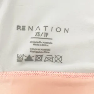 PE‎ Nation Sports Bra Size XS Multi Colorblock Criss Cross Straps Gorp Pilatates thumbnail 4