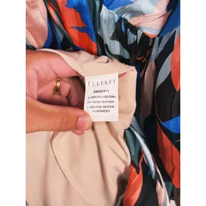 ELLIATT Vista Abstract Wrap Midi Dress Size Small Multicolor Whimsical Statement thumbnail 9