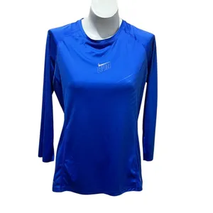 Nike Women's Long Sleeve Running Top Blue Size L Dri-Fit Activewear thumbnail 3