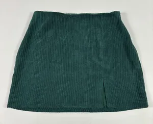 Altar'd State Skirt Womens L Green Corduroy Pencil Short Slit Zip Stretch‎ thumbnail 1