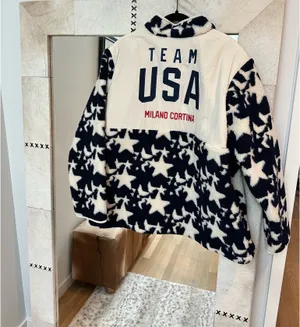Team USA Olympics Sherpa Jacket Blue Size XXL thumbnail 5