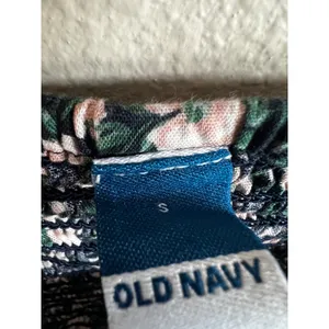 Old Navy Dress Women Small Black Floral Puff Sleeve‎ Smocked Mini Fit & Flare thumbnail 4