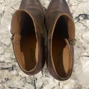 Sperry Dasher Lille Ankle Bootie Brown‎ Leather in Size 7.5 thumbnail 5