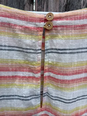 Like New Free People Summer Nights Dress / Top Multi Stripe Oversized Medium thumbnail 12