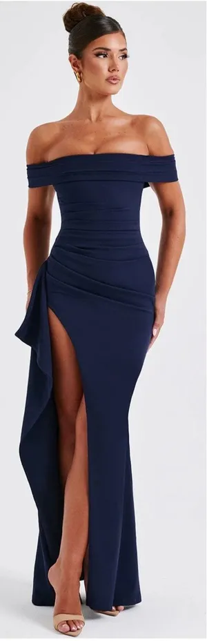 Babyboo Joyce Maxi Dress Navy Size XS Cocktail Gown thumbnail 1