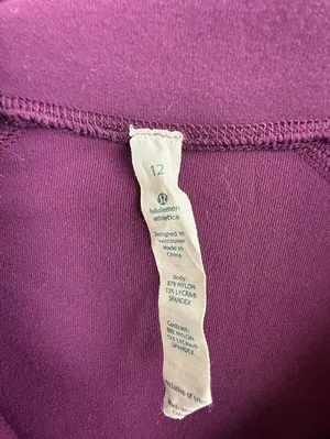 Lululemon Women's Plum Nice Asana Full Zip Activewear Jacket - Size - 12 thumbnail 11