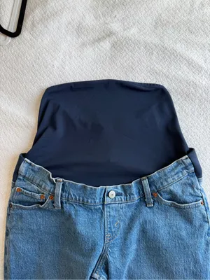 Abercrombie & Fitch Maternity Baggy Jeans 27 SHORT thumbnail 3