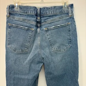 Gap Denim Cheeky Straight High Rise Button Fly Medium Wash Jeans thumbnail 6