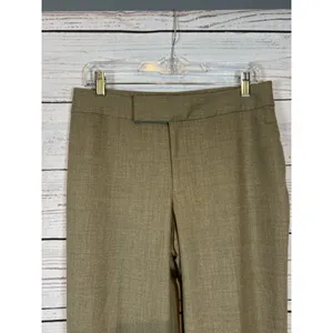 Banana Republic Harrison Pants Size 8 – Gray Brown Wool Blend – Made in Italy thumbnail 2