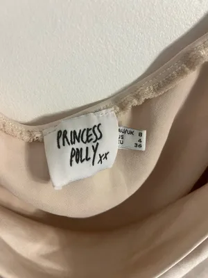 Princess Polly Long Sleeve Satin Top with Cowl Neck and Puffed Shoulders thumbnail 3