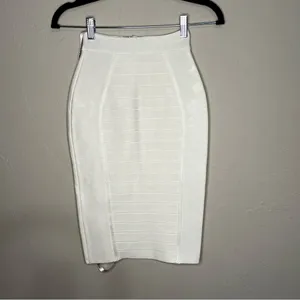 NWT House of CB Bandage Sorcha White‎ Pencil Skirt thumbnail 4