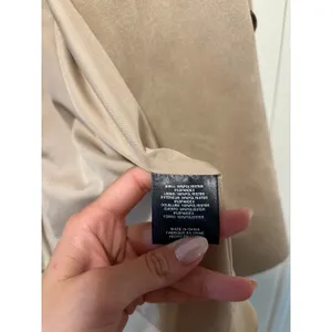 Bailey 44 Women's Taupe Faux Suede Double Breasted Trench Coat M thumbnail 6