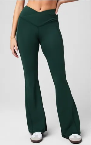 Fabletics PureLuxe High-Waisted Leggings CrosseOver Flare thumbnail 1