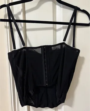 Corset top Black Size M thumbnail 4