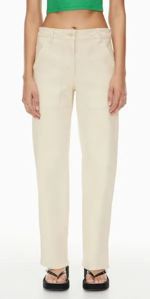 Wilfred Free Modern Utility Pant Birch Khaki Size 8‎ Womens Straight Leg Modern thumbnail 1