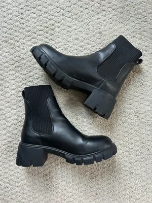 Steve Madden Hutch Black Chunky Boot thumbnail 3