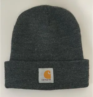 Carhartt Hat Beanie Grey Knit thumbnail 1