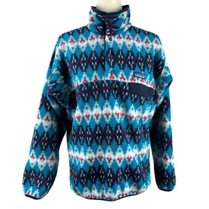 Patagonia Synchilla Fleece Snap-T Pullover Forest Carpet Deep Sea Blue Small thumbnail 7