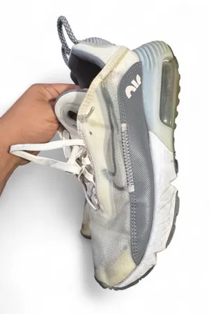 Nike Sneakers in White and Gray with Translucent Sole thumbnail 1