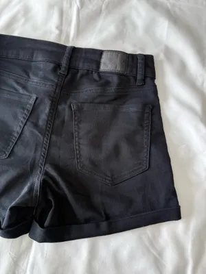 Black Seriously Stretchy High-Rise Midi Shorts thumbnail 5