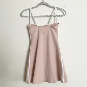 Alo Yoga Airbrush Streamlined Dress Pink Quartz/White XS thumbnail 7