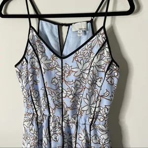 Anthropologie Greylin blue floral sheath dress‎ size small spring summer thumbnail 4