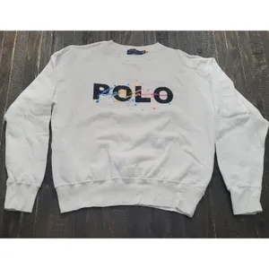 POLO Ralph Lauren Signature Rainbow Logo Fleece Pullover Sweatshirt Size S thumbnail 2