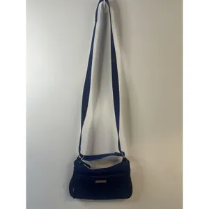 Vera Bradley Crossbody Bag Womens Navy Quilted Adjustable Strap Front Zip Pocket thumbnail 2