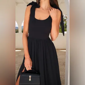 Show Me Your Mumu Harper Maxi Dress size XL black chiffon thumbnail 2