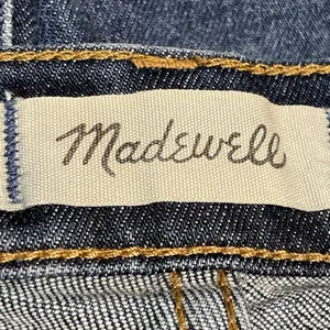 Madewell Women's Blue Dark Wash High Waisted Casual Straight Denim Jeans Size 30 thumbnail 4