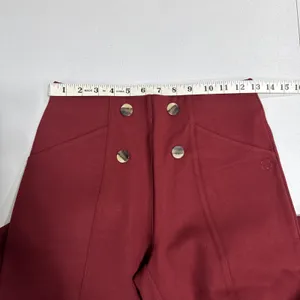 Betabrand Atlantic Pant Wide Leg Dress Pant Yoga Pants S Oxblood Office Business thumbnail 7