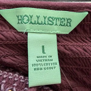 Y2K Hollister Beaded Babydoll Tiered Halter Top Womens L Burgundy Fairycore thumbnail 10