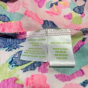 Lilly Pulitzer Pina Colada Beacon Dress Pima Cotton Pink Blue Size Small thumbnail 6