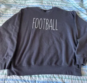 Dark gray football sweatshirt Size XL thumbnail 1