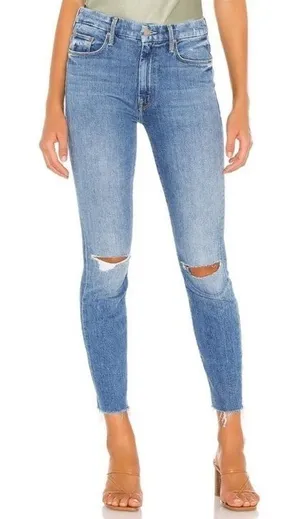 MOTHER High Waisted Looker Ankle Fray In Spice It‎ Up Size 29 thumbnail 1