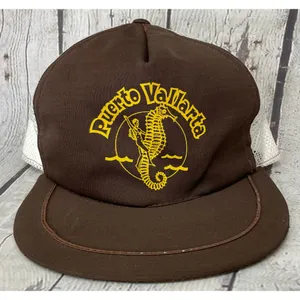 Vintage Puerto Vallarta Snapback Hat Brown thumbnail 3
