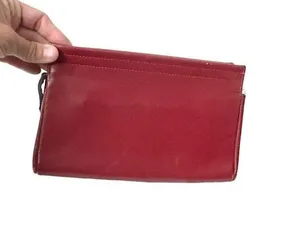 Rex leather unbranded clutch bag Red thumbnail 1