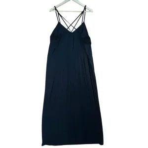 Market & Spruce‎ Women’s Black Alisha Soft Jersey Strappy Long Maxi Dress 2X thumbnail 2