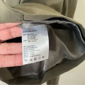 Lattelier SET Olive Green Blazer Short 2 Piece Set‎ Women’s Size S thumbnail 10