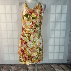 Significant Other Chiara Dress - Watercolor Floral Open Back Dress Size 8 thumbnail 5