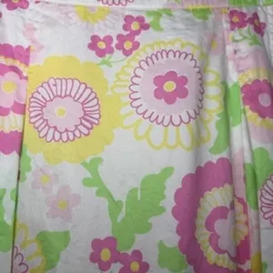 Lilly Pulitzer Floral Pleated A-Line Skirt Pastel 100% Cotton‎ Size 2 Preppy thumbnail 6