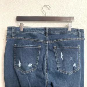 Lane Bryant Womens Jeans Denim Mid Rise Bootcut Distressed Plus Size 20 thumbnail 4