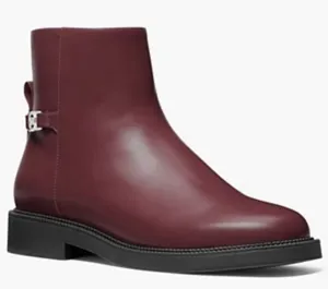 Michael Kors Mandy Block Heel Bootie in an oxblood Size 6.5 thumbnail 1