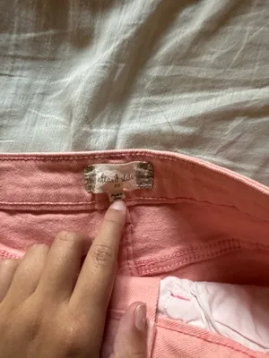 altard state peach jean shorts  thumbnail 3